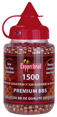CROSMAN COPPER COATED BB'S- CASE OF 12-PACKS OF 1500 EACH - for sale