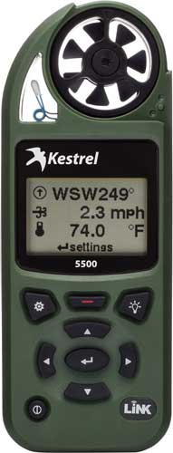 KESTREL 5500 WEATHER METER W/ LINK AND VANE MOUNT OLIVE DRAB - for sale