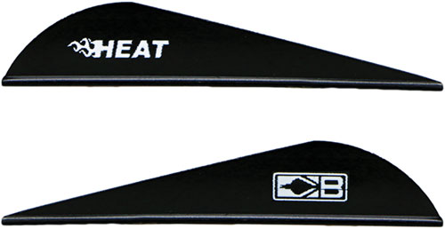 BOHNING HEAT VANE 2.5" SOLID BLACK 36PK! - for sale
