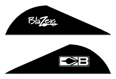 BOHNING BLAZER VANES 2" SOLID BLACK 36PK - for sale