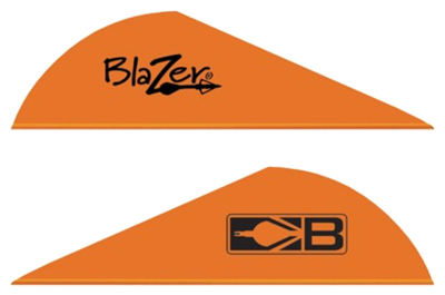 BOHNING BLAZER VANES 2" SOLID NEON ORANGE 36PK - for sale