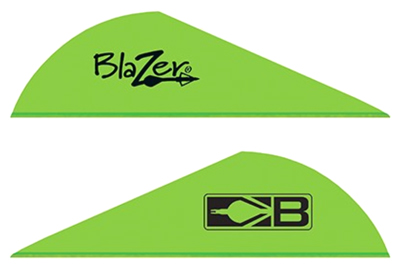 BOHNING BLAZER VANES 2" SOLID NEON GREEN 100PK - for sale