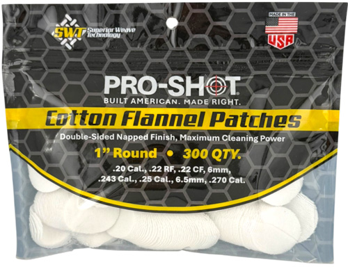 PRO-SHOT PATCH .22-.270CAL 1" 300CT - for sale