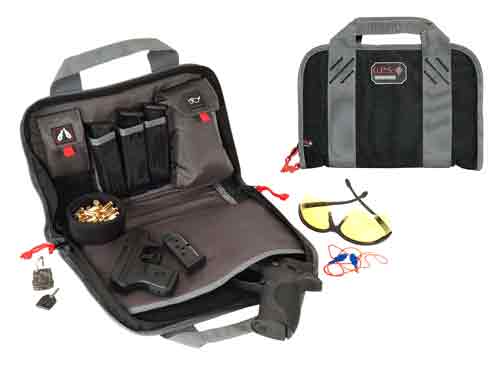 GPS DOUBLE PISTOL CASE BLACK - for sale