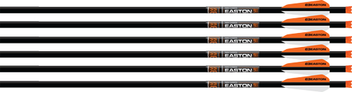 EASTON XBOW BOLT 9MM CARBON 22" W/3" VANES HALF MOON 6-PK - for sale