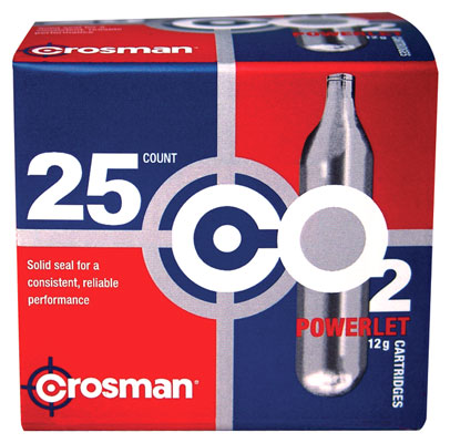 CROSMAN POWERLET CO2 CARTRIDGES 25PK - for sale