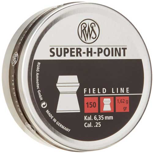 RWS PELLETS 25 SUPER-H-POINT 25 GRAIN FIELD 150-PACK - for sale