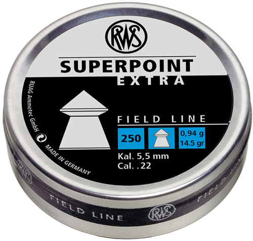 RWS PELLETS .22 SUPERPOINT EXTRA 14.5 GRAINS 200-PACK - for sale