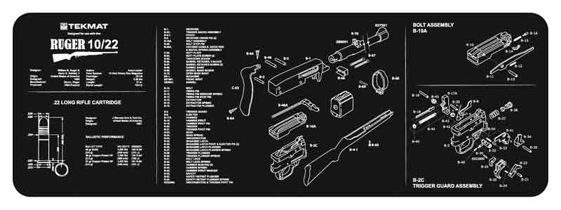 TEKMAT RIFLE MAT RUGER 10/22 - for sale