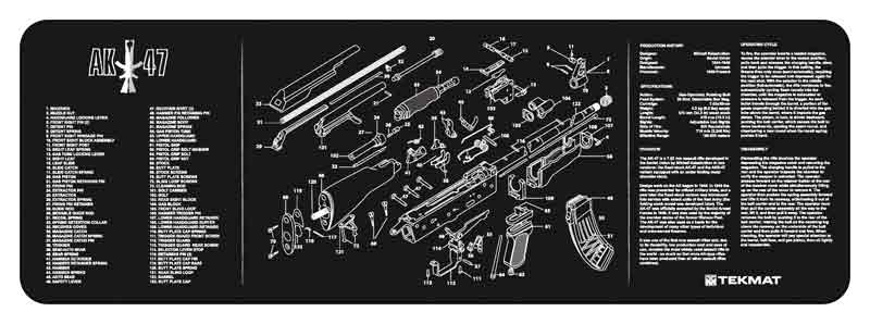 TEKMAT RIFLE MAT AK47 BLK - for sale