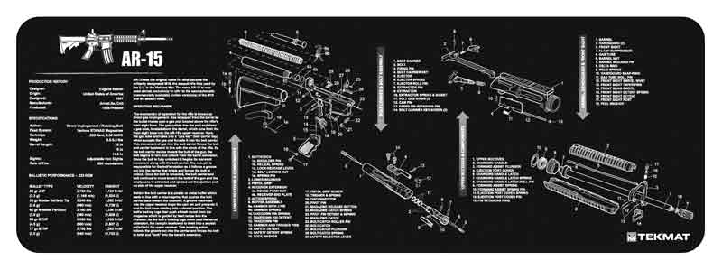 TEKMAT RIFLE MAT AR15 BLK - for sale