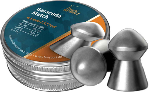 H&N BARACUDA MATCH 177 10.65 GRAIN 400 PACK 4.5MM HEAD SIZE - for sale