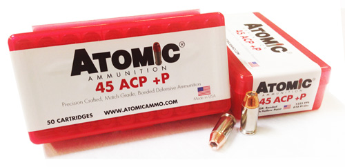 ATOMIC AMMO .45ACP +P 185GR. BONDED JHP 50-PACK - for sale