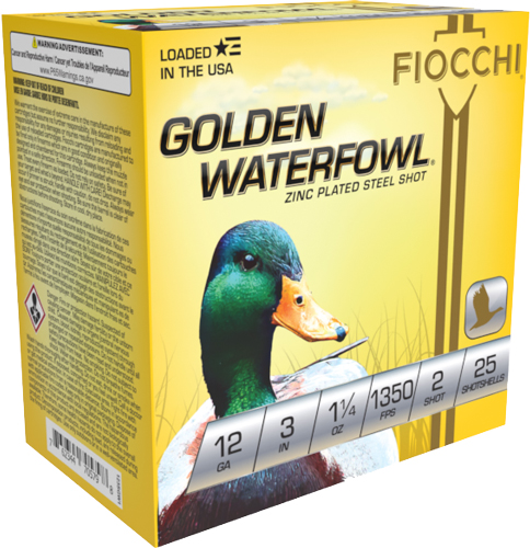 FIOCCHI 12GA #2 GOLDEN 25/250 - for sale