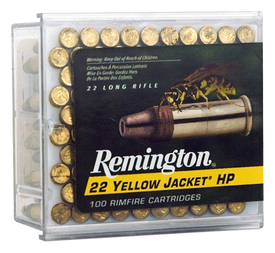 REMINGTON 22 LR YELLOW JACKET 33GR TC LEAD-HP 100RD 50BX/CS - for sale