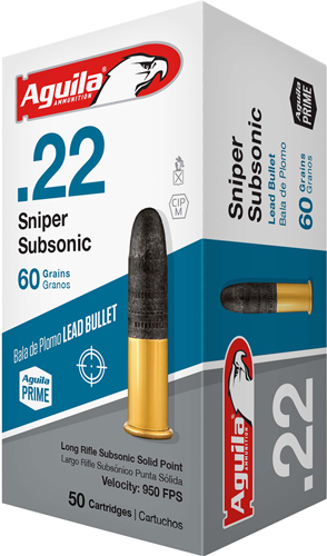AGUILA 22 LR SNIPER SS LEAD RN 1000RD CASE LOT - for sale