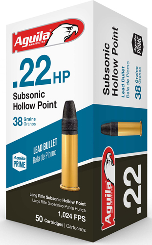 AGUILA 22 LR SUBSONIC 38GR LDHP 1000RD CASE LOT - for sale