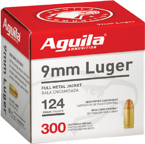 AGUILA 9MM LUGER 124GR FMJ-RN 300RD 4BX/CS - for sale