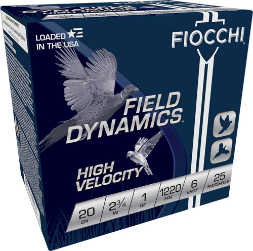 FIOCCHI HV LD 20GA 2.75" #6 25/250 - for sale