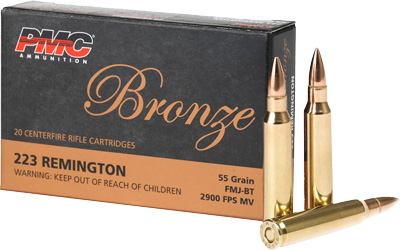PMC 223 REM 55GR FMJ-BT 20RD 50BX/CS - for sale