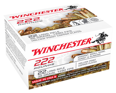 WINCHESTER 22LR (CASE LOT ONLY) 36GR LEAD-HP 10EA/222RD - for sale