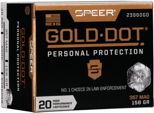 SPEER GOLD DOT 357 MAG 158GR GDHP 20RD 10BX/CS - for sale