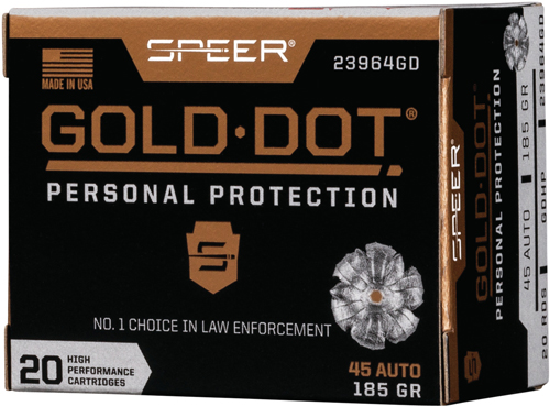 SPR GOLD DOT 45ACP 185GR HP 20/200 - for sale