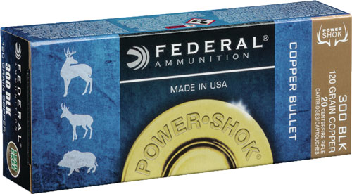 FEDERAL POWER-SHOK 300 AAC 120GR COPPER HP 20RD 10BX/CS - for sale