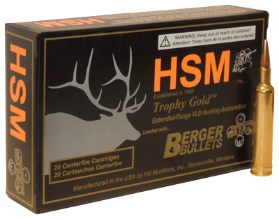 HSM TROPHY GOLD 308 NORMA MAG 185GR BERGER VLD 20RD 20BX/CS - for sale