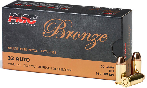 PMC BRNZ 32ACP 60GR JHP 50/1000 - for sale