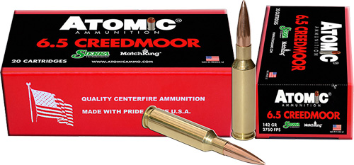 ATOMIC 6.5 CM MATCH 142GR HPBT 20RD 10BX/CS - for sale