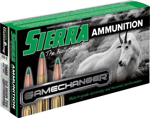 SIERRA 7MM REM MAG 150GR TIPPED GAME KING 20RD 10BX/CS< - for sale
