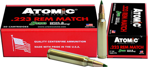 ATOMIC 223 REM 77GR SIERRA TMK 20RD 10BX/CS - for sale