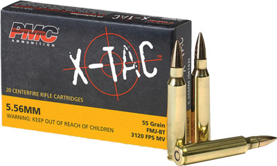 PMC 5.56X45 55GR FMJ-BT 20RD 50BX/CS - for sale