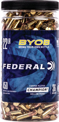 FEDERAL 22LR 36GR HP 1260FPS 450RD BUCKET 8BX/CS - for sale