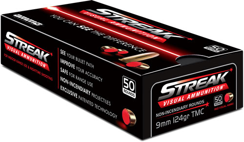 AMMO INC 9MM LUGER 124GR TMC RED STREAK 50RD 20BX/CS - for sale