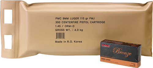 PMC AMMO 9MM LUGER 115GR. FMJ-RN 300 ROUND BATTLE PACK - for sale