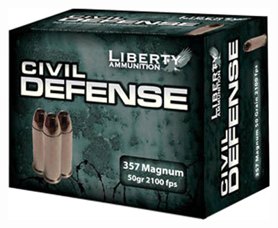 LIBERTY CIVIL DEFENSE 357 MAG 50GR HP 20RD 10BX/CS - for sale
