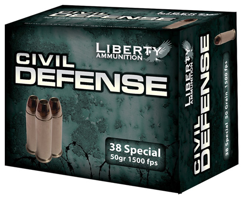 LIBERTY CIVIL DEFENSE 38SPCL 50GR HP 20RD 50BX/CS - for sale