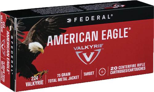 FEDERAL AE 224 VALKRIE 75GR FMJ 20RD 10BX/CS - for sale