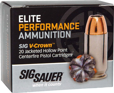 SIG AMMO 40SW 165GR JHP 20/200 - for sale