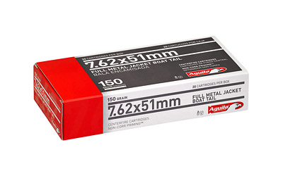 AGUILA 7.62X51 150GR FMJ-BT 20RD 25BX/CS - for sale