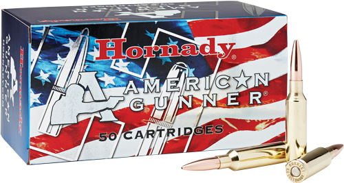 HORNADY AMMO AMERICAN GUNNER 6.5 CM 140GR BTHP 50RD 10BX/CS - for sale