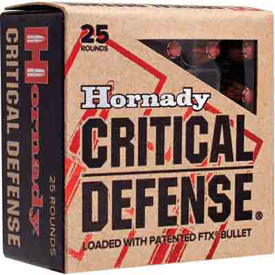 HORNADY CRITICAL DEFENSE  .357 MAGNUM 125GR FTX 25RD 10BX/CS - for sale