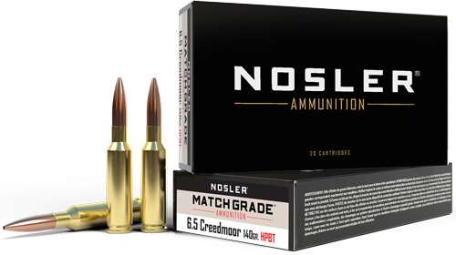 NOSLER MATCH 6.5 CM 140GR CUSTOM COMP HPBT 20RD 10BX/CS - for sale