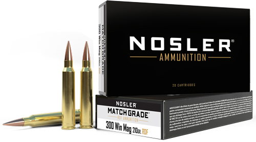 NOSLER MATCH 300 WIN MAG 210GR REDUCED DRAG HPBT 20RD 10BX/CS - for sale