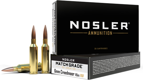 NOSLER MATCH 6MM CM 115GR REDUCED DRAG HPBT 20RD 10BX/CS - for sale