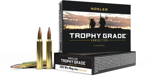 NOSLER TROPHY 300 WIN MAG 180GR PARTITION 20RD 10BX/CS - for sale