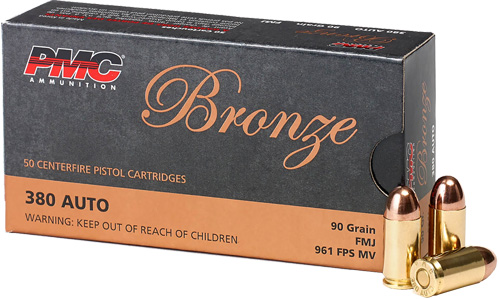 PMC BRNZ 380ACP 90GR FMJ 50/1000 - for sale