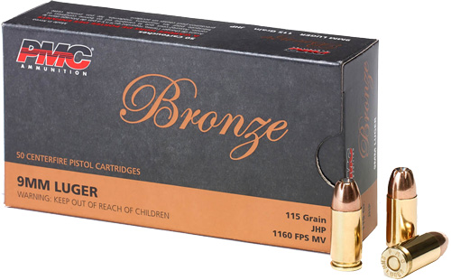 PMC 9MM LUGER 115GR JHP 50RD 20BX/CS - for sale